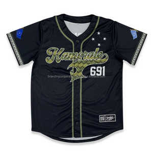 Camiseta de Béisbol Negra Económica Personalizada con Número, Impresión por Transferencia de Calor, Transpirable, Diseño de Tallas Grandes - Product Image 2