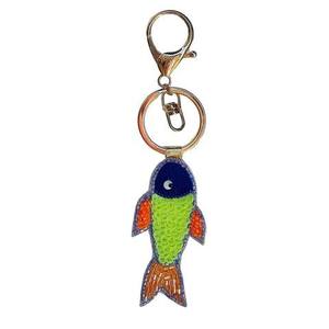 Premium Fashion Beaded Bag Charm Multi-Beaded Embroidery <b>Leather</b> <b>Keychain</b> Lightweight Accessory for Everyday Use - Product Image 2