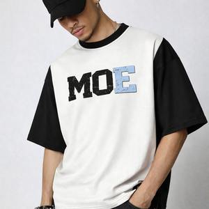 Camisetas para Hombre, Estilo Vintage Urbano, Personalizadas, 300g, 100% Algodón, Corte Holgado, Color Sólido, Logotipo Impreso Directamente, Decoración DTG - Product Image 5