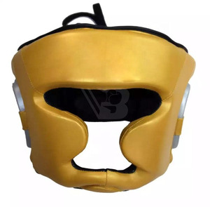 Protège-tête de boxe intégral personnalisé avec logo, équipement d'entraînement professionnel MMA en cuir de qualité supérieure, personnalisable selon les besoins individuels - Product Image 5