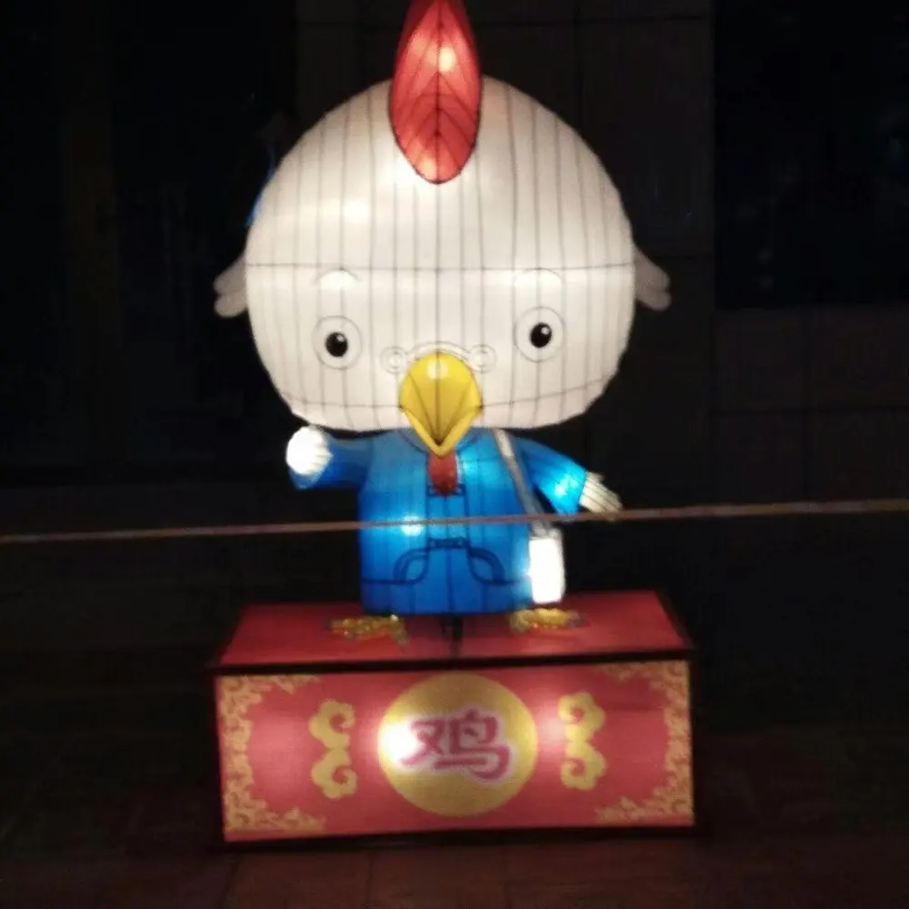 Traditionelles chinesisches Neujahrsfest Schwein Laternen Outdoor-PVC-Beleuchtung Weihnachtsdekoration IP65 Bewertung Zwölf Tierschilder