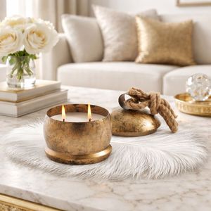 Pot à bougie cylindrique minimaliste avec couvercle artisanal, mèche unique, crée une ambiance intime pour les dîners, pièce décorative haut de gamme pour offrir en cadeau - Product Image 4