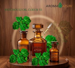Huile essentielle de patchouli AROMA ATSIRI Coeur 55 100% pure, distillée à la vapeur pour l'aromathérapie - Product Image 1