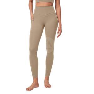 Leggings Deportivos Azul Marino Sólido de Cintura Alta con Control de Abdomen, Pantalones de Yoga con Bolsillos Laterales, Ropa Deportiva para Mujer, Personalizada, Elástica en Cuatro Direcciones - Product Image 5