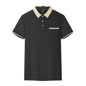 Stylish <b>Mens</b> <b>Black</b> <b>Polo</b> <b>Shirt</b> Breathable Casual Cotton <b>Polo</b> T <b>Shirt</b> Private Label OEM ODM Wholesale <b>Mens</b> Short Sleeve T <b>Shirt</b> - Product Image 2