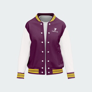 Chaqueta Varsity Unisex de Alta Calidad con Iniciales Personalizadas, Cuello Alto, Impermeable, Resistente al Viento, Ecológica, con Parche de Logotipo Personalizado - Product Image 6