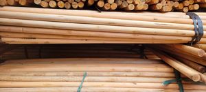 GMEX - Mango de Escoba de Madera 100% Natural, Liso y Resistente, con Conector de PVC para Cabezal de Escoba, 120 cm de Longitud, Diseño Ligero para Uso Doméstico - Product Image 3