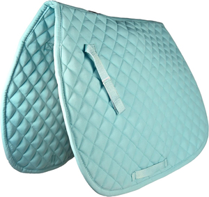 Tapis de selle anglais matelassé noir personnalisé de haute qualité, respirant en coton, pour l'équitation, absorbant les chocs - Product Image 5