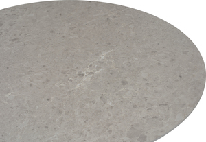 Round Dining <b>Table</b> 1200mm Grey <b>Marble</b> Effect <b>Top</b> with Light Grey Base Modern Mid Century Minimalist Dining <b>Table</b> for House - Product Image 4