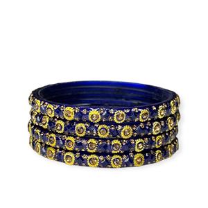 Pulseras de Perlas de Imitación Azules Chapadas en Oro al por Mayor de Fábrica, Elegantes para Bodas y Fiestas, Precio Premium al por Mayor - Product Image 1