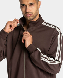 Nouvel ensemble de survêtement pour homme 2 pièces : sweat à capuche zippé et pantalon de jogging avec rayures, respirant, idéal pour la gym - Product Image 5