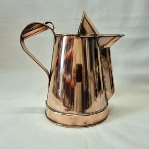 Jarra de agua de cobre puro, perfecta para el apoyo de la salud natural y para el almacenamiento diario en la cocina o para uso en el hogar o comedor, procedente de la India. - Product Image 3