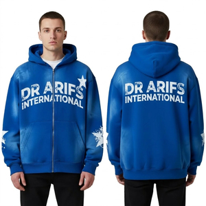OEM Custom Logo 100% Cotton Winter Hoodie for <b>Men</b> Women Casual Streetwear Pullover with Digital Printing and Embroidery - Product Image 6