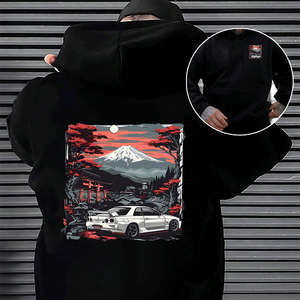 Sudadera con Capucha de Algodón para Hombre, Diseño Gráfico, Cómoda y Elegante, Manga Larga, Personalizable al por Mayor, Ropa Casual Urbana - Product Image 4