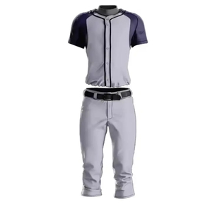 Ensemble d'uniformes de baseball pour adultes, personnalisés avec le nom et le numéro du joueur, imprimés, respirants, anti-UV, 100% polyester, taille adulte - Product Image 1