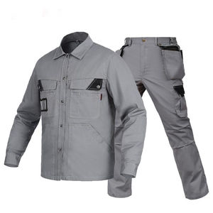Overol de Trabajo Resistente para Hombre, Color Azul Marino, Poliéster, Antipolvo, Uniforme, Manga Larga, Múltiples Bolsillos - Product Image 6