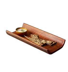 Premium Rustic Wooden Rectangle <b>Tray</b> Multipurpose Tabletop Organizer Serving Coffee Tea Breakfast Snacks Displaying Bar Mitzvah - Product Image 2
