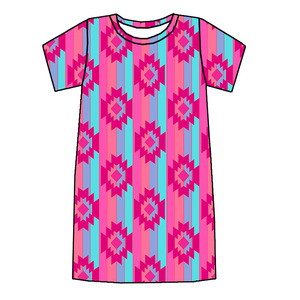 Ultimo Modello di Camicia da Notte Elasticizzata in Tessuto di Bambù, Manica Corta, Stile MooMoo per Donna - Product Image 3