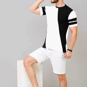 T-shirt en jersey pour homme, taille plus, manches courtes, col rond, tricoté, décontracté, 100% laine mérinos, écologique - Product Image 3