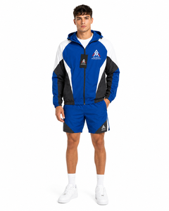 Ensemble coupe-vent personnalisé : veste légère en nylon et short respirant, séchage rapide, élégant, OEM - Product Image 1