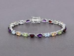 925 Sterling Silver Moissanite <b>Charm</b> Chain Link Tennis <b>Bracelet</b> Hip Hop Fashion Jewelry Designer Statement - Product Image 1