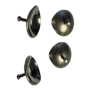 Nouvel ensemble de 3 paires de protections oculaires manuelles en acier inoxydable pour la cornée, protection laser, 3 tailles (petite, grande, extra-large), revêtement spécial, certifié CE - Product Image 4