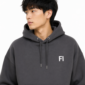 Sweat-shirt à capuche surdimensionné personnalisé OEM pour hommes, en molleton de coton épais, coupe décontractée à épaules tombantes, style streetwear, vente en gros USA - Product Image 3