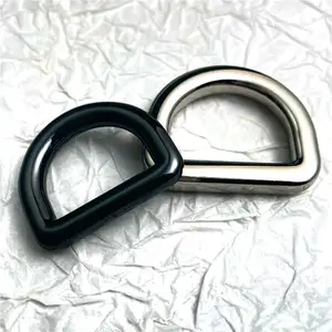 Wholesale Leather Handbag Metal Adjustment Welded Round Metal 1 Inch D Ring Buckle For Handbags Hardware