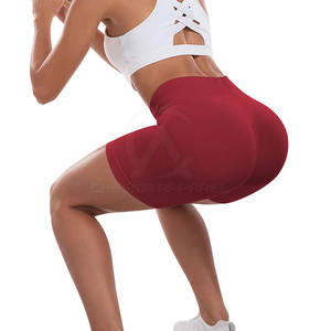 Shorts deportivos de alta elasticidad que absorben la humedad para mujer, para entrenamiento en el gimnasio, con tela ligera y suave. - Product Image 5