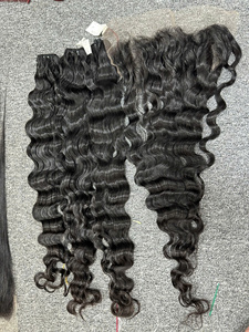 Cheveux humains vierges vietnamiens bouclés/ondulés, double trame machine, trame plate, toutes couleurs, compatibles permanente - Product Image 5