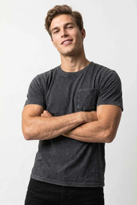 T-shirt à manches courtes pour homme SOSH 4, poche poitrine, 100% coton, 260 grammes, impression numérique, séchage rapide, tissu interlock - Product Image 2