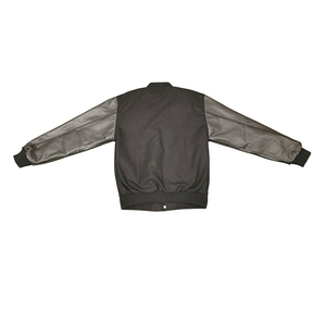 Customizable varsity jacket embroidered names, logos, wool blend, leather sleeves, perfect for team uniforms - Product Image 5