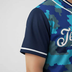 Maillot de baseball personnalisé 100% polyester USA Hommes Femmes Jeunes Broderie Haute Qualité Séchage Rapide New York Los Angeles T-shirt de softball - Product Image 3