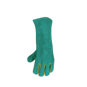 Gants de soudage en cuir de vachette de haute qualité, résistants à la chaleur, doublés de polaire, testés contre les éclaboussures de métal fondu, personnalisables, fabriqués au Pakistan - Product Image 5