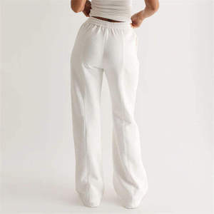 Pantalones Deportivos de Pierna Recta al por Mayor para Mujer, Felpa Francesa, Talla Grande, Transpirables, con Logotipo Personalizado, Pantalones Deportivos de Pierna Ancha, OEM ODM - Product Image 1