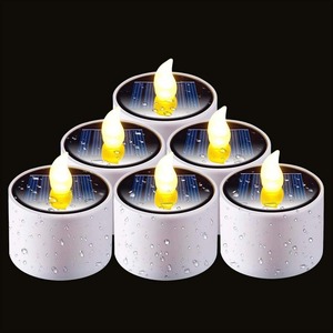 Bougies électroniques solaires étanches à LED clignotantes, sans flamme et auto-illuminantes, vente en gros d'usine TOOWIN - Product Image 5
