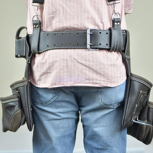 Ceinture porte-outils en cuir pleine fleur 100 % pour charpentier, idéale pour usage professionnel, en vente à prix abordable - Product Image 5