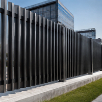 Clôture de sécurité en aluminium de qualité supérieure, légère mais robuste, anti-escalade, pour entrée de villa ou jardin