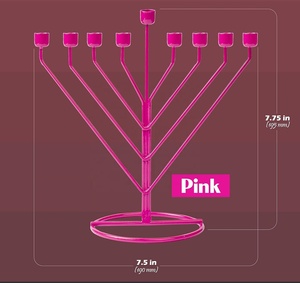 Atractivos soportes de velas con acabado rosa con nueve cabezas, diseño más nuevo, candelabro de Venta caliente, decoración de iluminación, llegada caliente - Product Image 2