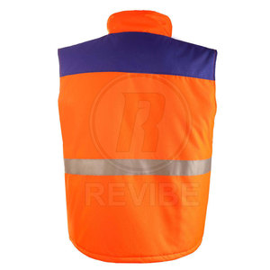 Chaleco de Seguridad Reflectante para Trabajo, con Logotipo Personalizado, Transpirable, Resistente al Viento, de Poliéster, sin Mangas, para Hombre - Product Image 2