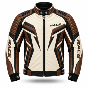 Veste de course F1, veste en cuir personnalisée pour le sport automobile, veste de motard pour homme et femme, veste d'équipe de course, qualité supérieure - Product Image 6