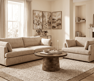 Minimalist <b>Brown</b> Small Modern Living Room Coffee <b>Table</b> Round Solid Mango Wood <b>Table</b> Living Room Furniture Home Furniture - Product Image 1