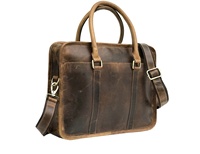 Bolsa de mensajero para ordenador portátil de cuero genuino hecha a mano de 16 \ "para hombre, maletín de oficina ejecutiva, funda de hombro, funda para ordenador