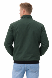 Chaqueta Clásica Verde Oliva con Cierre – Diseño Elegante y Minimalista con Cuello Alto, Aislamiento Suave y Cómodo, Ligera y Cálida para Todas las Estaciones - Product Image 2