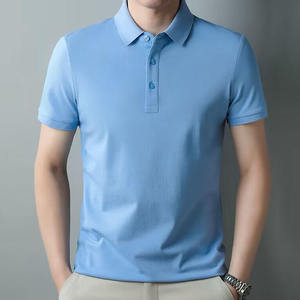 Polo homme de luxe noir uni 2026, coupe classique, col rabattu, tissu respirant - Product Image 6