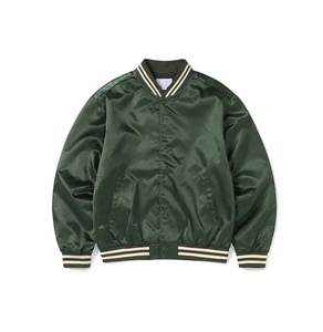Nueva venta al por mayor Chenille bordado satén Varsity chaqueta personalizada Letterman satén hombres Varsity chaqueta satén deportes chaqueta personalizada - Product Image 1
