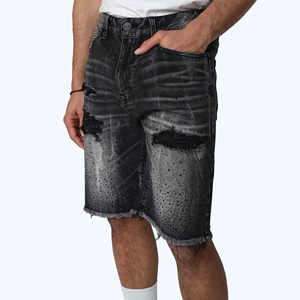 New Best Selling <b>Men's</b> Denim <b>Overalls</b> High Waist Light Wash Breathable Quick Dry Casual Plain Custom Summer Sports Knitted 100% - Product Image 4