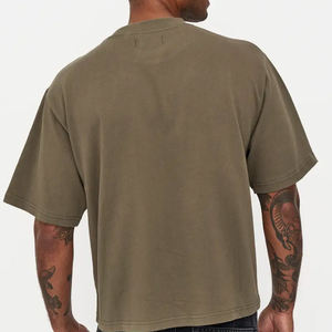 Bulk Quantity Best Supplier Men Boxy Fit T Shirt For Casual Usage New Arrival Lightweight Boxy Fit T Shirt - Product Image 4