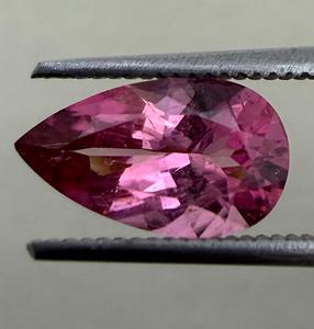 Natural Tourmaline Loose <b>Stone</b> Genuine Pink Pear Brilliant Cut Jewelry Making Ring Pendant Collector Gift rare Gems 1.28 Cts - Product Image 1