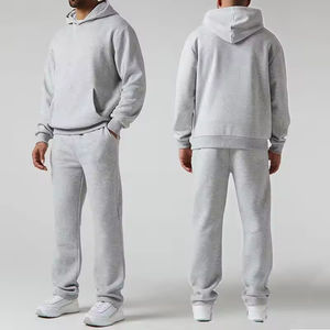 Trajes Deportivos al por Mayor, Personalizados, de Felpa Francesa, para Hombre, de Alta Calidad, Gruesos, Estilo Pullover, Lisos, para Correr, Ropa Deportiva Urbana, OEM - Product Image 1